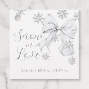 Étiquettes Cadeau Neige en amour