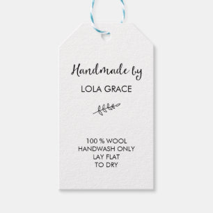 Étiquettes-cadeau Nettoyer noir et blanc