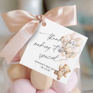 Étiquettes Cadeau Neutre Sur Le Sexe On Peut Attendre Mignonne Ours