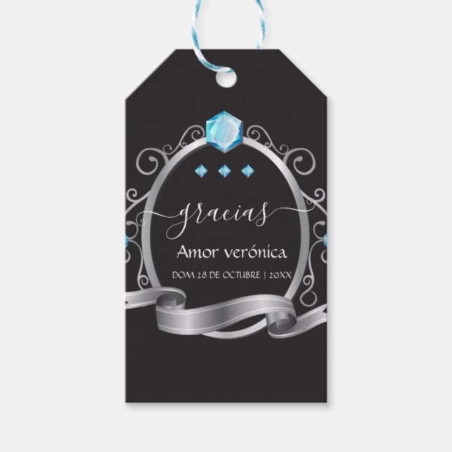 Étiquettes-cadeau Noces de diamant (Devant)