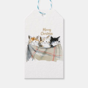 Étiquettes-cadeau Noël à Cute Kittens