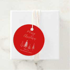 Étiquettes Cadeau Noël Arbre vectoriel Joyeux Noël