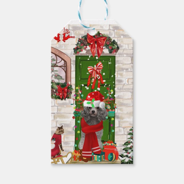 Étiquettes-cadeau Noël aux canicules (Devant)