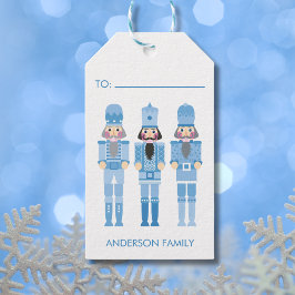 ÉTIQUETTES-CADEAU NOËL BLEU NUTCRACKER