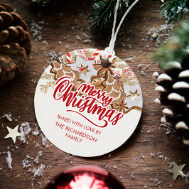 Étiquettes Cadeau Noël Cookie cadeau Baked with Love