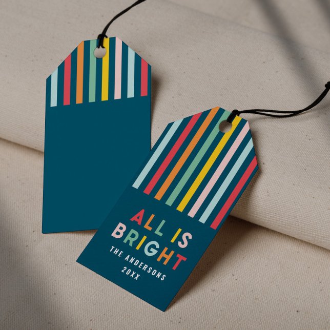 Étiquettes-cadeau Noel de famille simple et moderne (Créateur téléchargé)