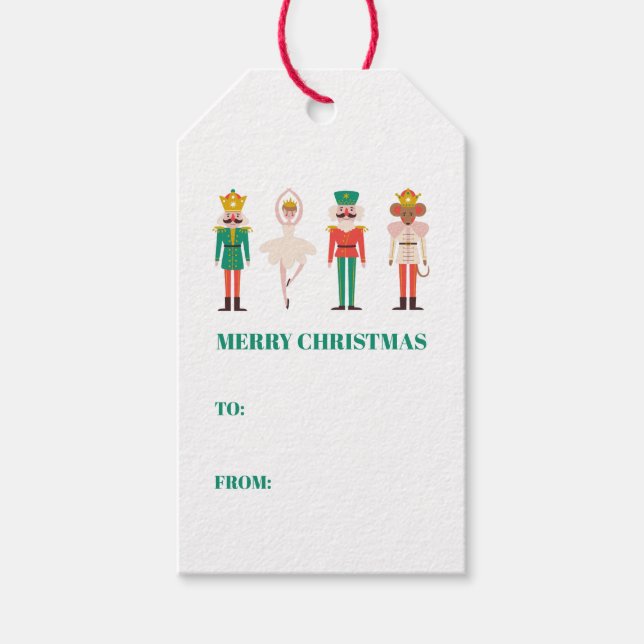 Étiquettes-cadeau Noël Festif Noisette Noël (Devant)