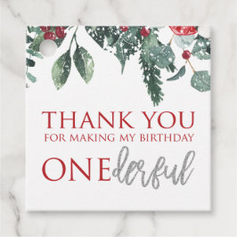 Étiquettes Cadeau Noël hiver Onederland premier anniversaire
