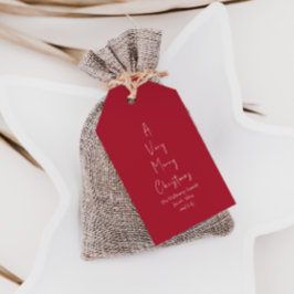 Étiquettes-cadeau Noël moderne | Balises cadeaux Arbre de la famille