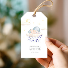 Étiquettes-cadeau Noël Père Noël Baby Boy Douche