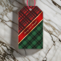 Noël Plaid et ruban vert et rouge