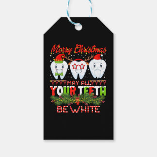 Étiquettes-cadeau Noël Puissent Toutes Vos Dents Être Blanches Denta