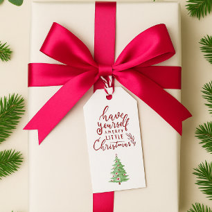 Étiquettes-cadeau Noël rustique moderne élégant