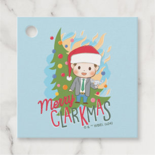 Étiquettes Cadeau Noël vacances Joyeux Clarkmas