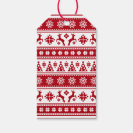 Étiquettes-cadeau Noël Vacances Nordic Motif Cosy