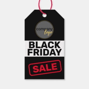 ÉTIQUETTES-CADEAU NOIR VENDREDI RÉDUCTION DE VENTE AFFAIRES LOGO TAR