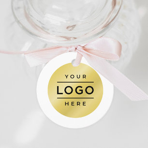 Étiquettes Cadeau Nom commercial personnalisé et logo de l'entrepris