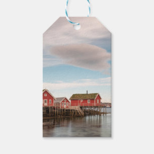 Étiquettes-cadeau Norvège Lofoten Village de pêche