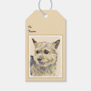 Étiquettes-cadeau Norwich Terrier Peinture - Cute Original Chien Art