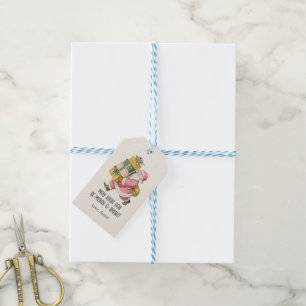 Étiquettes-cadeau Nostalgique Rétro Père Noël Noël en crème