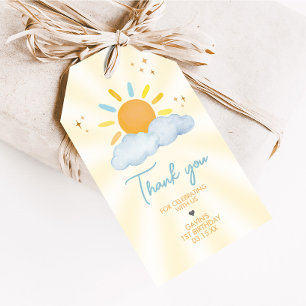 Étiquettes-cadeau Notre petit soleil fête d'anniversaire Tags favori