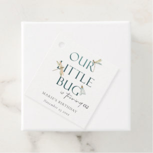 Étiquettes Cadeau Notre Petite libellule Bleue Boeuf N'Importe Quel
