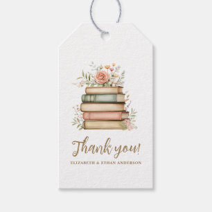 Étiquettes-cadeau Notre prochain chapitre Storybook Baby shower Merc