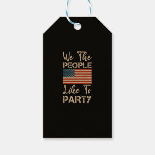 Étiquettes-cadeau Nous Le Peuple Aimons Faire La Fête Patriotique 4