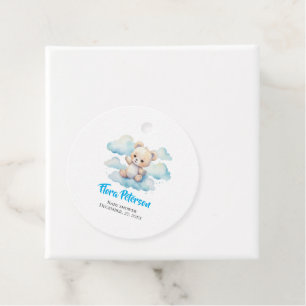 Étiquettes Cadeau Nous pouvons attendre tôt boisé bébé ours douche