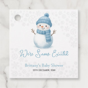 Étiquettes Cadeau Nous sommes Snowmen Excité neige Baby shower