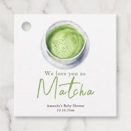 Étiquettes Cadeau Nous t'aimons tellement Baby shower Matcha
