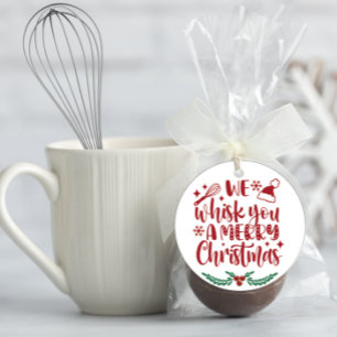 Étiquettes Cadeau Nous vous charcutons un Joyeux Noël Favoriser