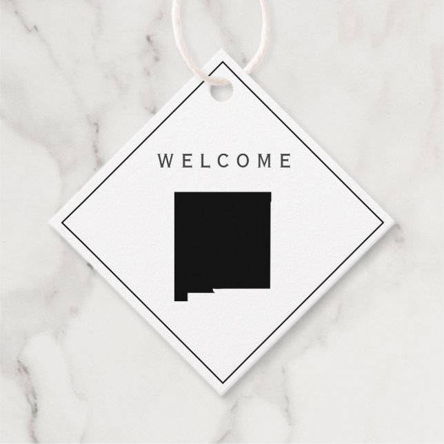 Étiquettes Cadeau Nouveau-Mexique Welcome Bag cadeau Mariage Weg (Devant)