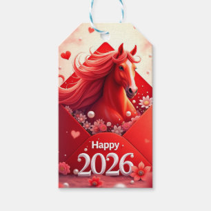 Étiquettes-cadeau Nouvel an chinois personnalisé 2026