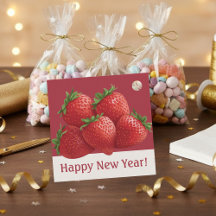 Nouvelle année tendance à la fraise