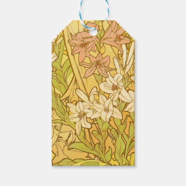 Étiquettes-cadeau Nouvelle Lily flowers (Devant)