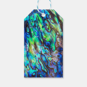 Étiquettes-cadeau Nouvelle-Zélande Abalone Paua Shell Motif 1