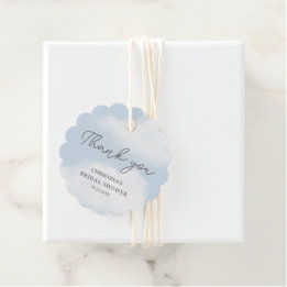Étiquettes Cadeau Nuage 9 Baignade de mariage aquarelle