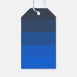 Étiquettes-cadeau Nuances de bleus