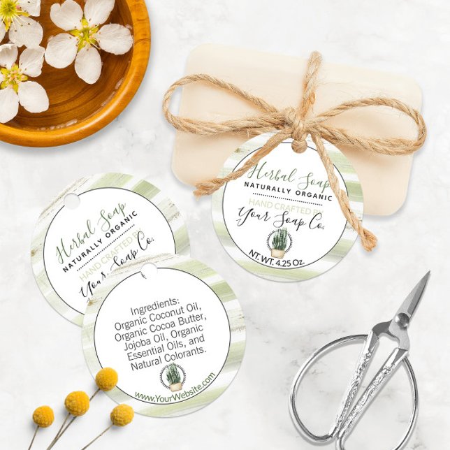 Étiquettes Cadeau Nuances de Vert 🌿Étiquettes Suspendues pour Bain  (Shades of Green 🌿Custom Bath and Body Hang Tags
)