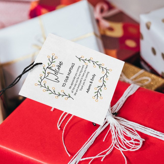 Étiquettes Cadeau Nuptiaux Merci (Créateur téléchargé)