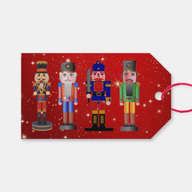 Étiquettes-cadeau Nutcrackers (Devant (Horizontal))