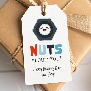 Étiquettes-cadeau Nuts sur vous Kawaii Valentine's day Tags cadeaux