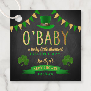 Étiquettes Cadeau O'Baby St. Patrick's Day Baby shower