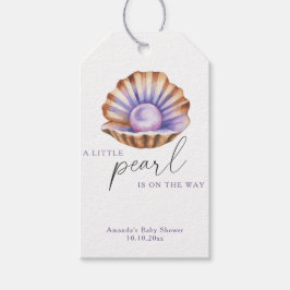 Étiquettes-cadeau Ocean Little Pearl Under The Sea Baby Shower