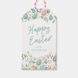 Étiquettes-cadeau OEufs de Pâques personnalisés et Bunny Favoriser