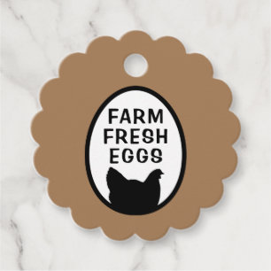 Étiquettes Cadeau Oeufs frais de ferme