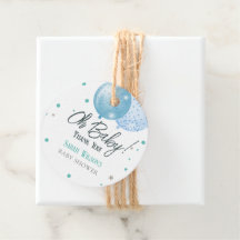 Oh Baby Blue Balloons Baby shower garçon