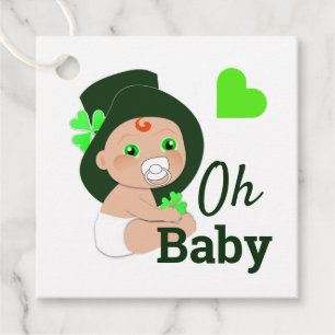 Étiquettes Cadeau Oh Baby mignon Baby shower irlandais