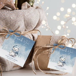 Étiquettes Cadeau Oh Boy Winter | Baby shower des bois